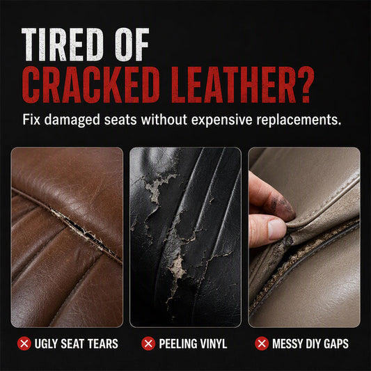 🚗 50 % DISCOUNT! Repair cracked leather quickly – quick-drying precision adhesive for car seats, sofas and vinyl