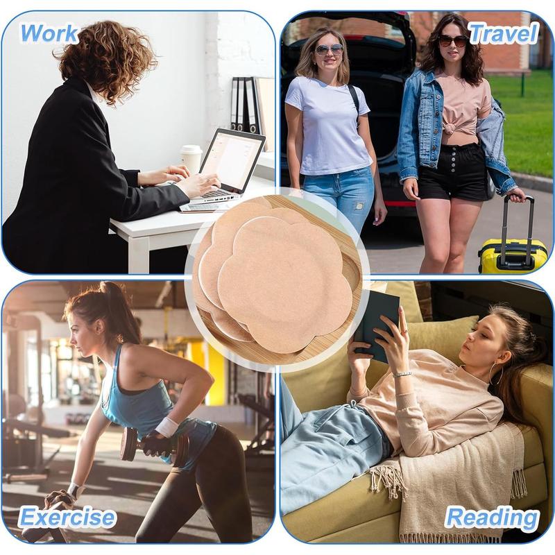 🏆Flash Sale⚡ 50K+ SOLD! Almost Gone-💥50pcs Pack Wrap for Belly Button, Self-Adhesive  Patches Cover Patch Organic Disposable Spunlace Cloth Highly Absorbent Pad with Cotton, Oil Not Included (Skin Color)