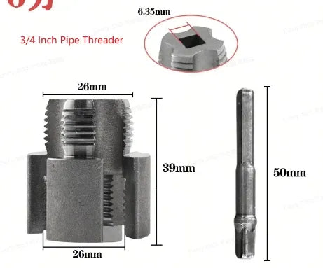 🔧All-in-One Internal & External Pipe Threading Tool – Precision & Efficiency in One Step