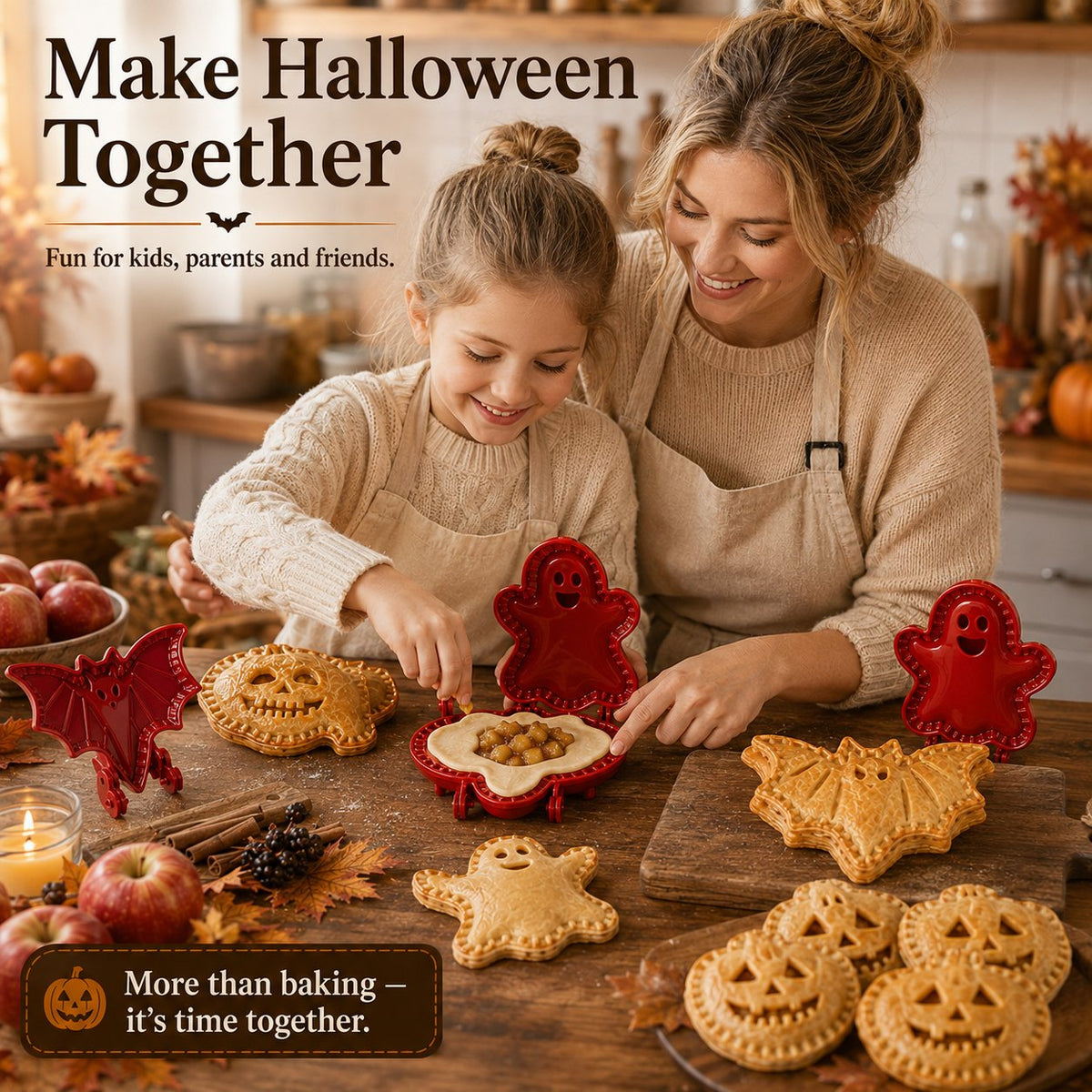 🎃 8-piece set of moulds for small Halloween tarts