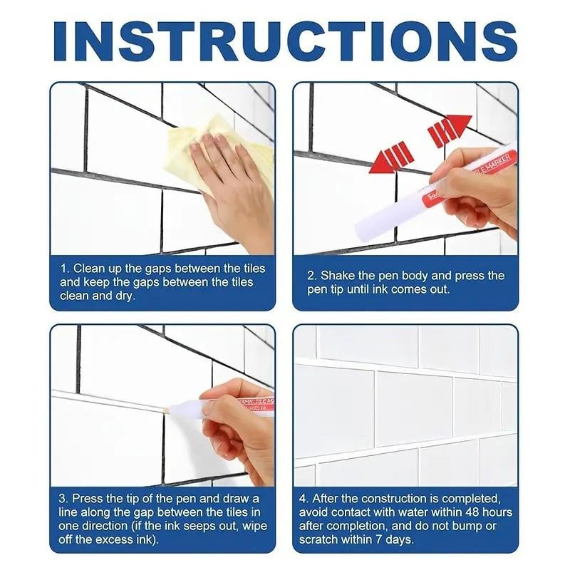 🔥Last day of the sale! Everything 40% off! 🔥Buy one get one free! 🔥Tile grout pen✨