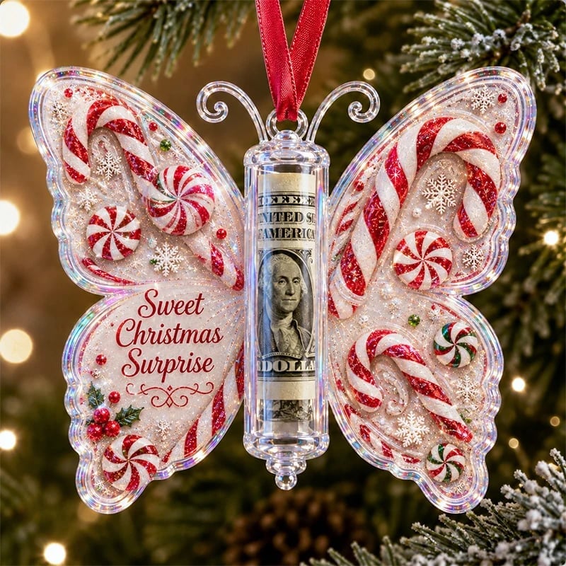 🦋💵 Christmas gifts decorated with butterflies - Christmas souvenir money bags 🎄✨