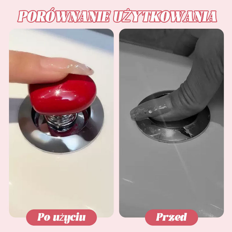 Colorful Heart-Shaped Loved Toilet Tank Press Helper.