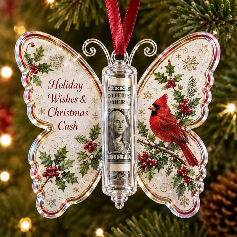 🦋💵 Christmas gifts decorated with butterflies - Christmas souvenir money bags 🎄✨