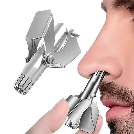👃Manual Nose Hair Trimmer – No Battery Compact Personal Grooming Tool