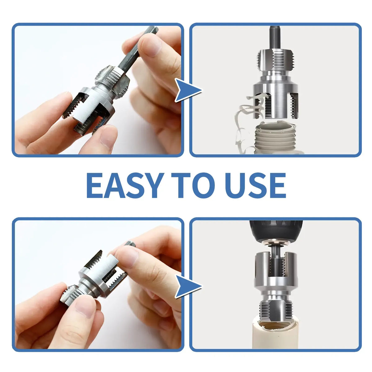 🔧All-in-One Internal & External Pipe Threading Tool – Precision & Efficiency in One Step