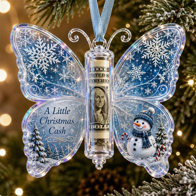 🦋💵 Christmas gifts decorated with butterflies - Christmas souvenir money bags 🎄✨