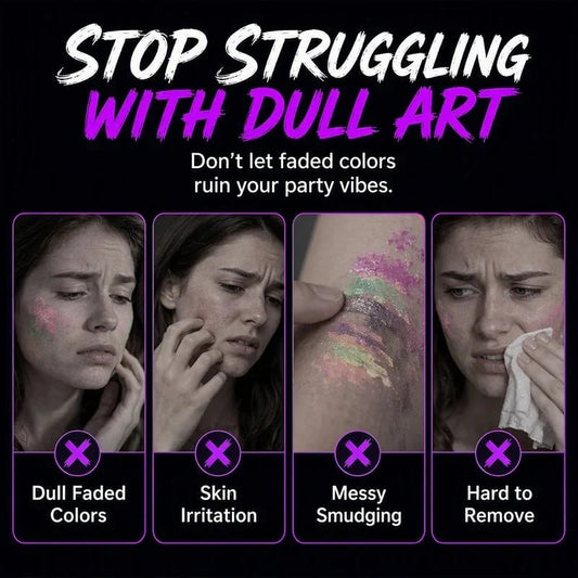✨ Glow Party Tattoo Pens – Neon Temporary Tattoo Markers