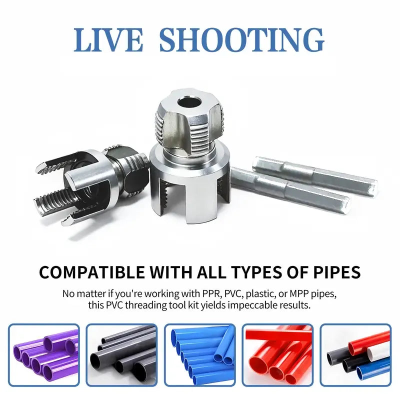 🔧All-in-One Internal & External Pipe Threading Tool – Precision & Efficiency in One Step