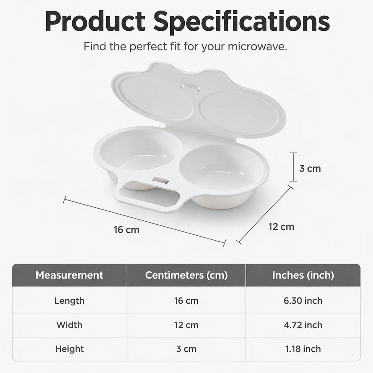 🥳2026 HOT SALE🥳💞50K+ SOLD! 🥚✨ 50% OFF + BUY 1 GET 1 FREE! Dual Cavity Microwave Egg Poacher – Quick oil‑free cooking, food‑grade PP & versatile. Perfect for busy mornings – healthy breakfast in minutes! ⚡🍳