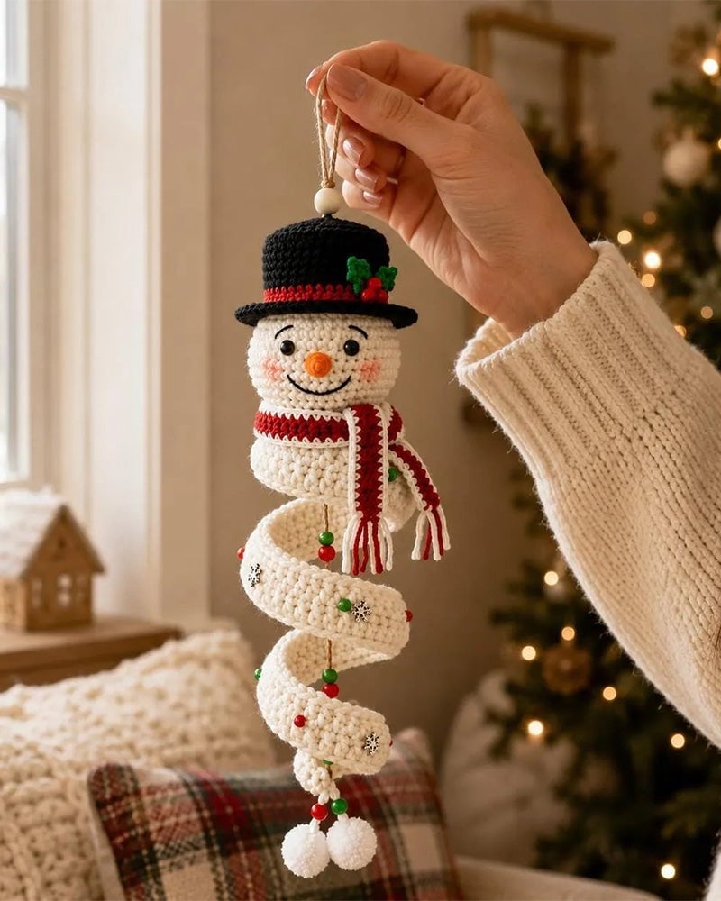 ☃️Last day of the 50% discount – Get started on crocheting a spiral-shaped snowman