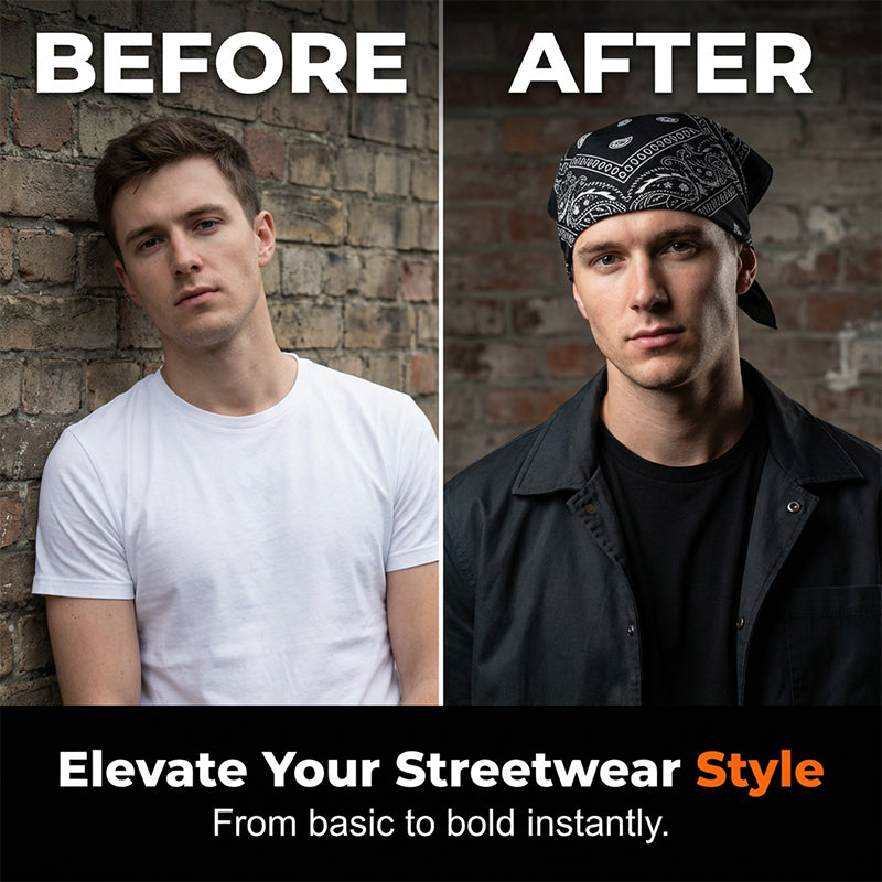 Classic biker and sports headband