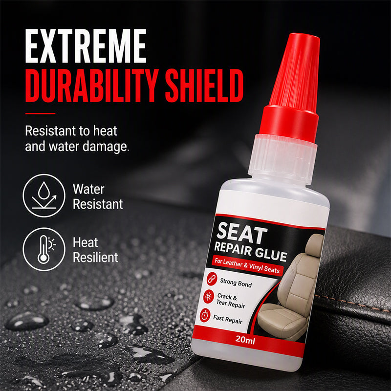 🚗 50 % DISCOUNT! Repair cracked leather quickly – quick-drying precision adhesive for car seats, sofas and vinyl
