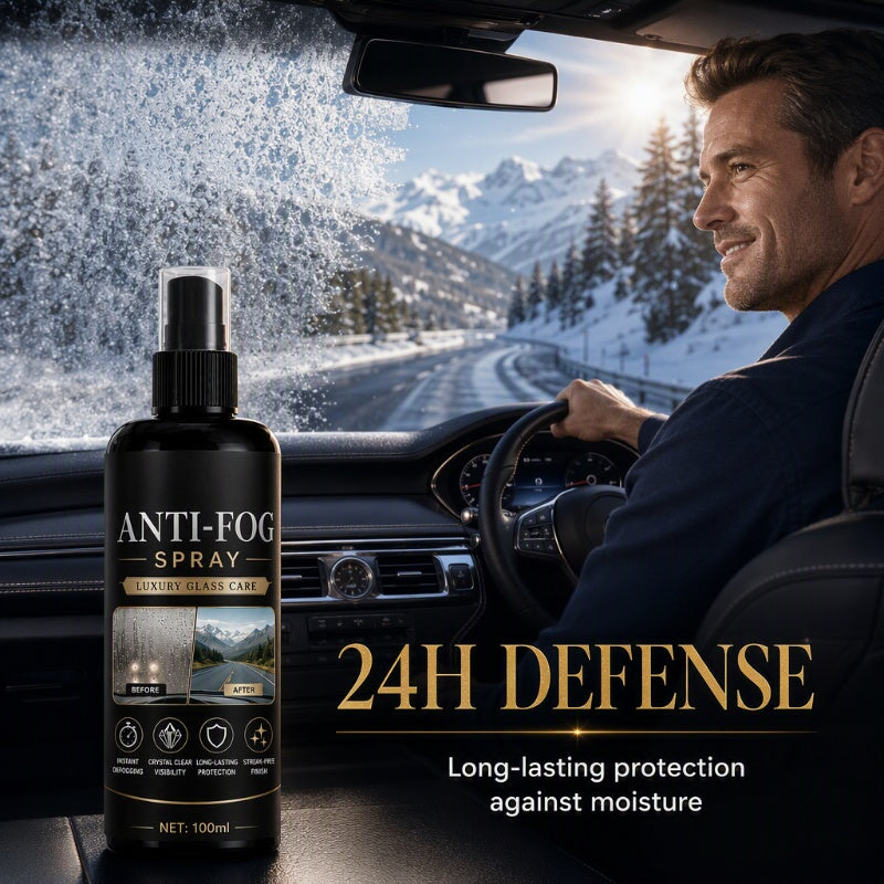 🚗Enjoy 50% off now! Car Window Anti-Fog Spray - Long-lasting (24-hour) streak-free anti-fog spray that instantly provides clear visibility on windshields, rearview mirrors, and all vehicle glass surfaces.