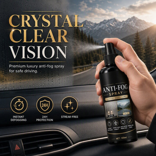 🚗Enjoy 50% off now! Car Window Anti-Fog Spray - Long-lasting (24-hour) streak-free anti-fog spray that instantly provides clear visibility on windshields, rearview mirrors, and all vehicle glass surfaces.
