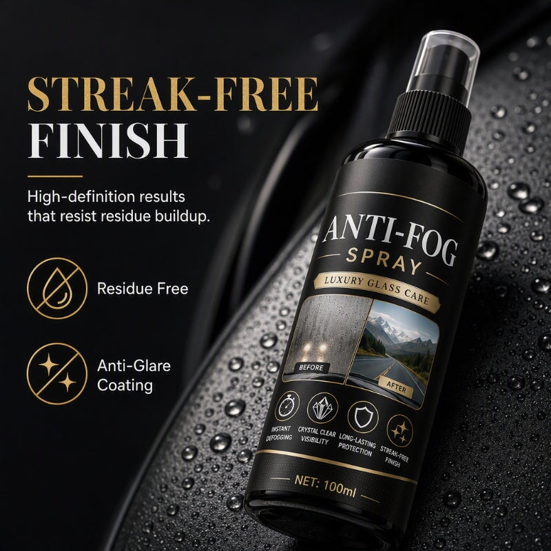 🚗Enjoy 50% off now! Car Window Anti-Fog Spray - Long-lasting (24-hour) streak-free anti-fog spray that instantly provides clear visibility on windshields, rearview mirrors, and all vehicle glass surfaces.